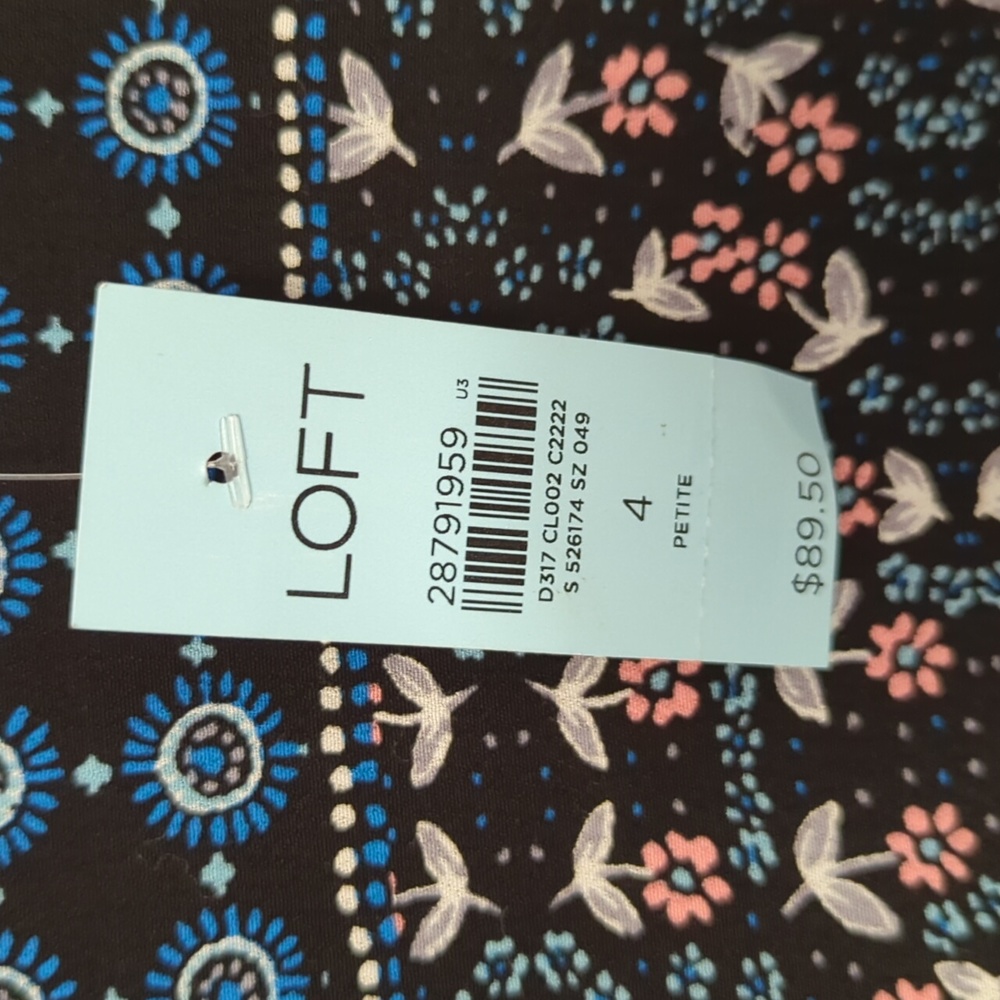 NWT Loft Dress patchwork pattern - Picture 7 of 11